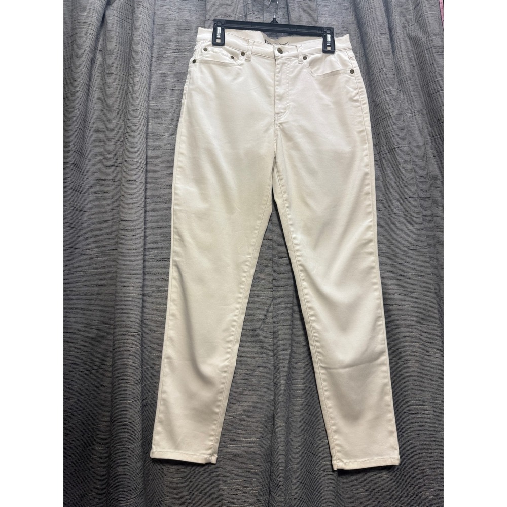 DG2 White Denim Jeans High Waist Classic Style‎ Pants Size 10